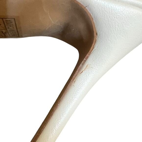 Sosandar White Strappy Heeled Stiletto Sandals 10.5 - Picture 16 of 16